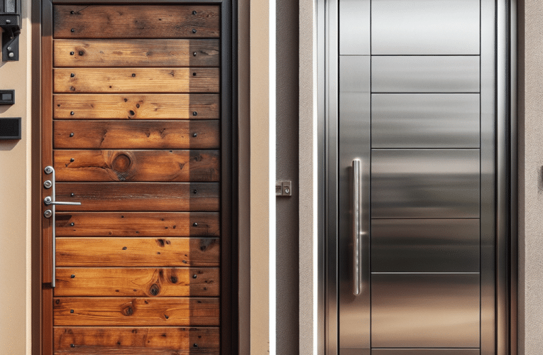 Jakie drzwi zewnętrzne wybrać: drewniane czy stalowe? Porównanie zalet i wad w kontekście bezpieczeństwa oraz estetyki domu
