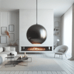 kominki wiszące gazowe