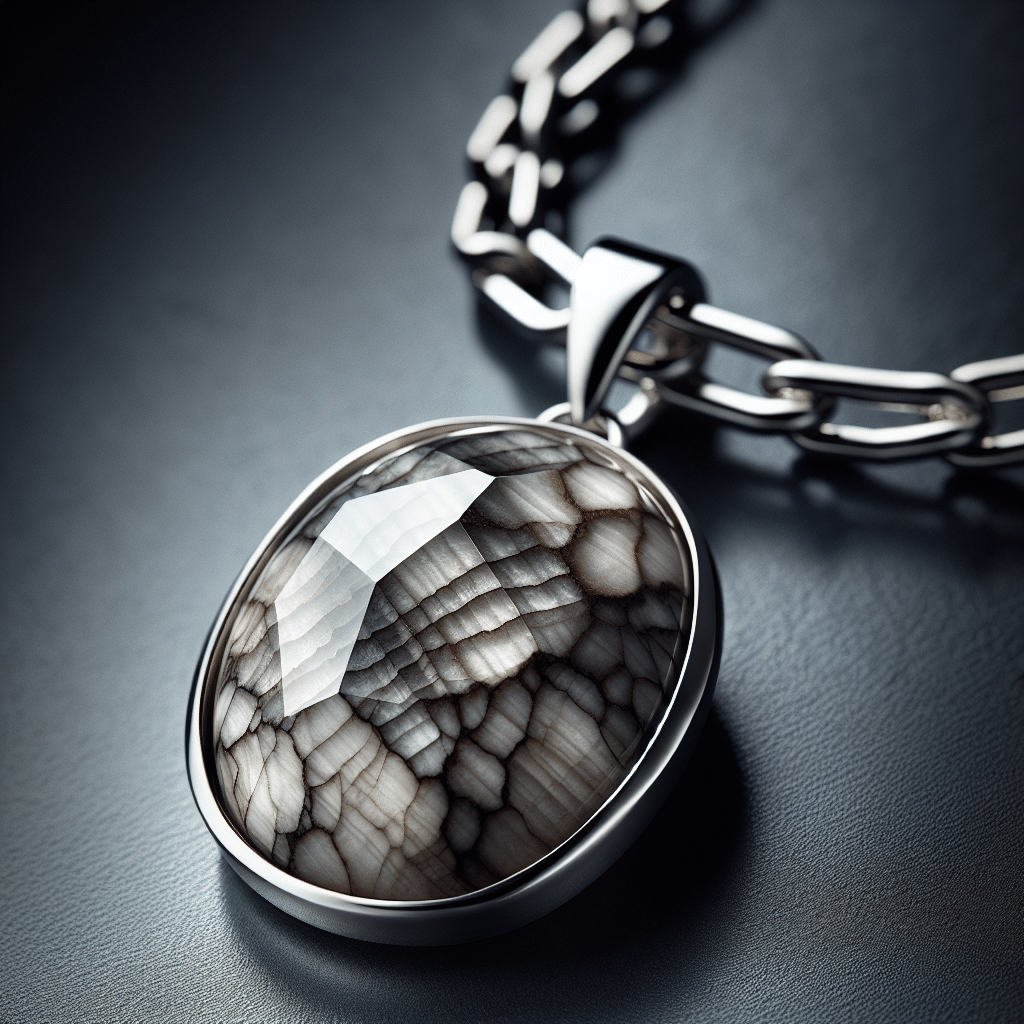 naszyjnik z kamieniem naturalnym