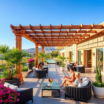 pergola na taras hotelu