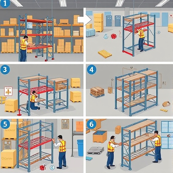 demontaż regałów magazynowych