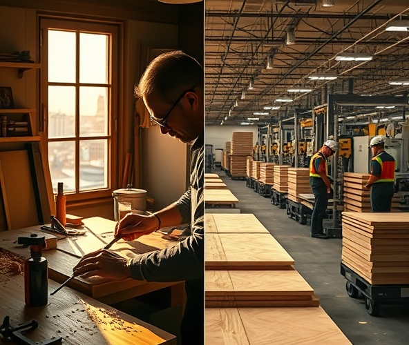 Czy oklejanie sklejki w Warszawie zlecić stolarni czy meblarni?