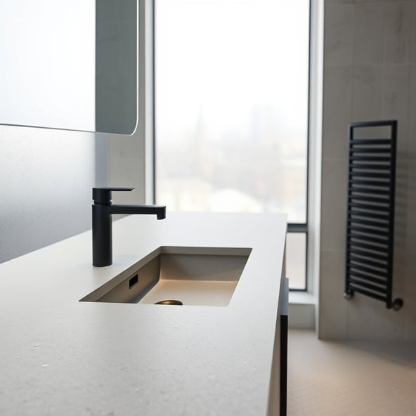 blaty łazienkowe z konglomeratu kwarcowego warszawa