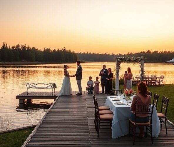 Ile zapłacisz za organizatora ślubu nad jeziorem?