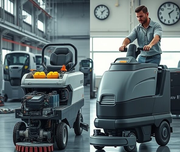 AGM czy litowe baterie do maszyn czyszczących na 8 godzin pracy?