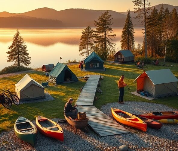 Jak znaleźć tanie noclegi w campingach nad jeziorem w Mazurach?