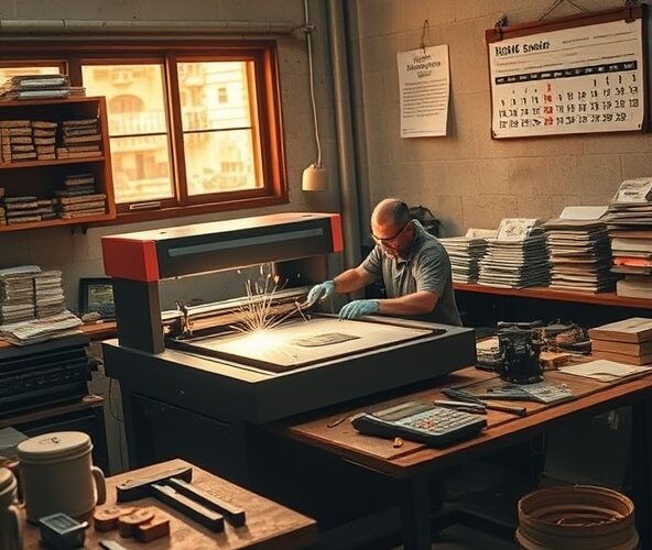 Czy ploter laserowy do metalu zwróci się w małej ślusarni w 12 mies.?