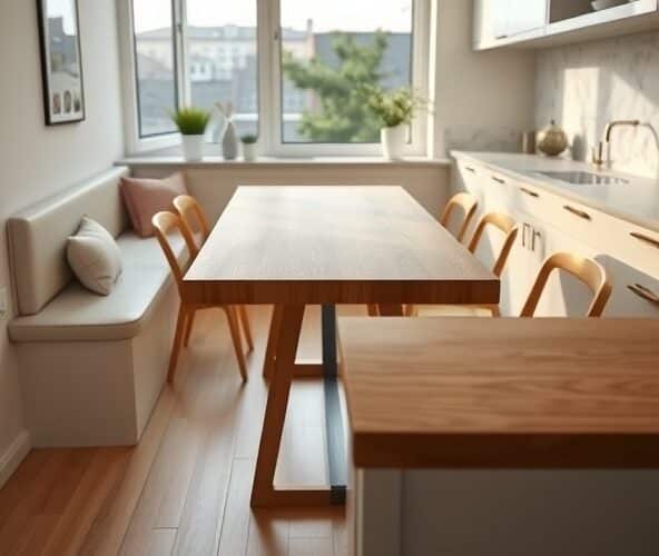 Jak wybrać stół na zamówienie w Warszawie do małej kuchni, by podnieść wartość mieszkania?
