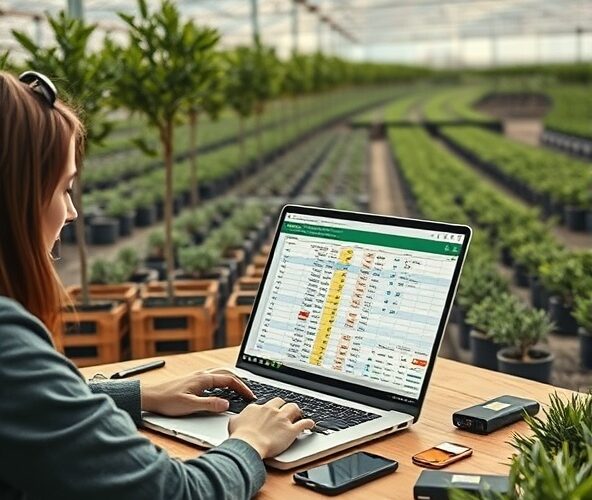 Jak w Excelu ustawić alerty braków dla szkółki roślin hurtowej?