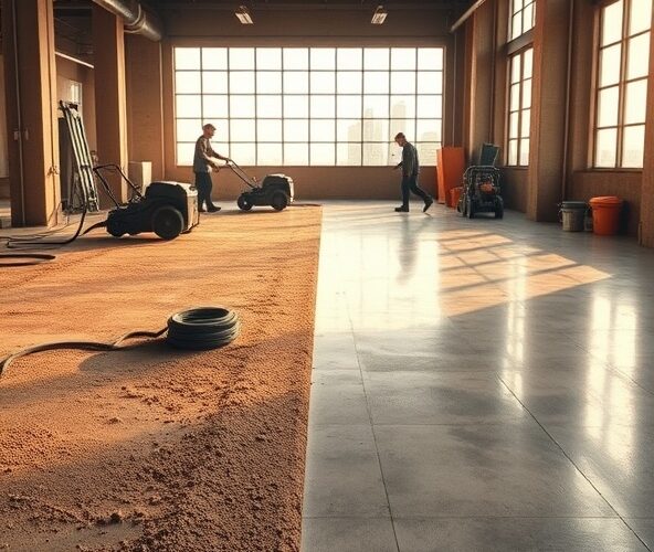 Jaki poziom szlifowania betonu w Warszawie wybrać pod żywicę?