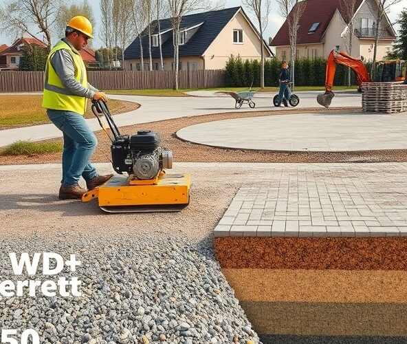 Jak przygotować i zagęścić podłoże pod układanie kostki brukowej w Książenicach?