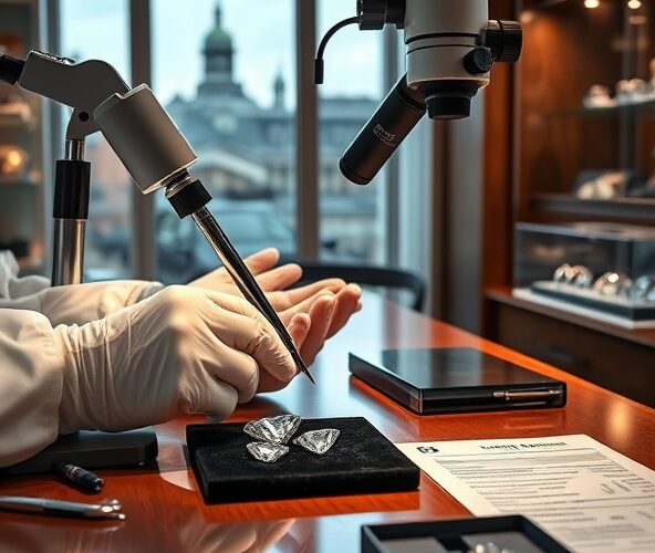 Jak sklep jubilerski w Warszawie weryfikuje autentyczność diamentów?