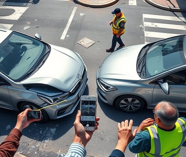 Które zdjęcia z miejsca kolizji przyspieszą zgłoszenie szkody w Warcie?