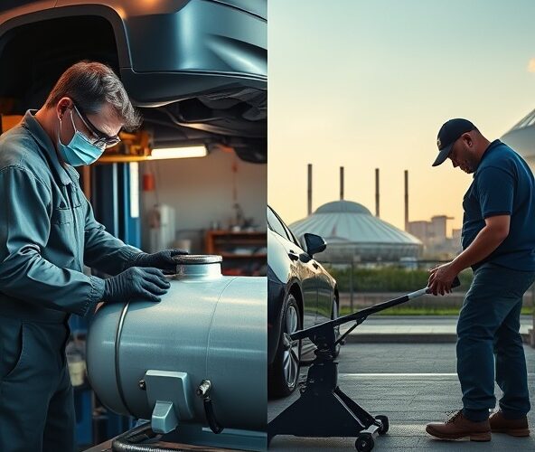 Wymiana zbiornika LPG w Katowicach — zrobić samemu czy zlecić?