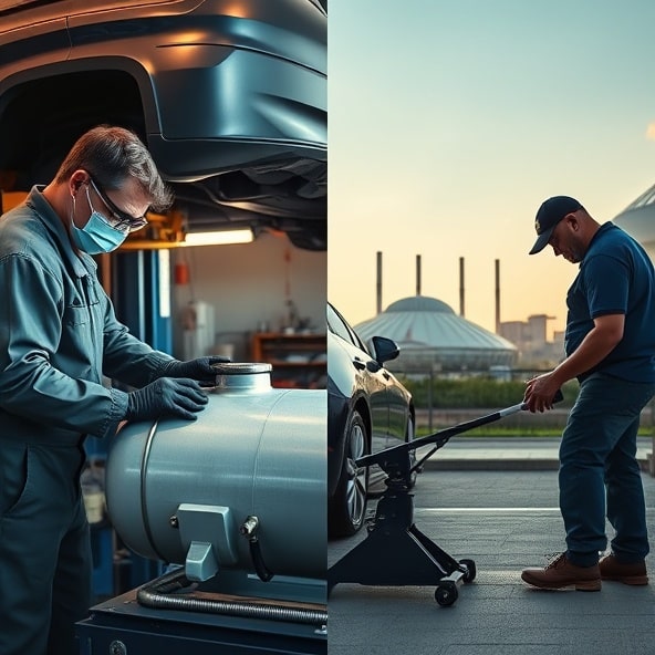 wymiana zbiornika lpg katowice