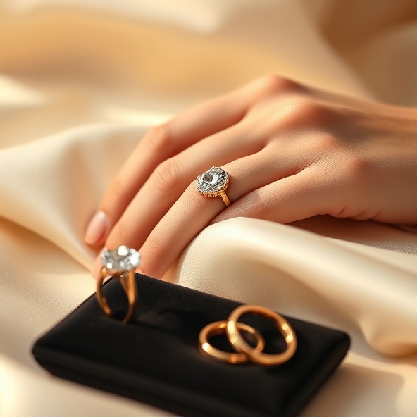 złote pierścionki z cyrkonią