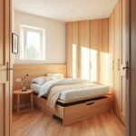 łóżko drewniane bukowe