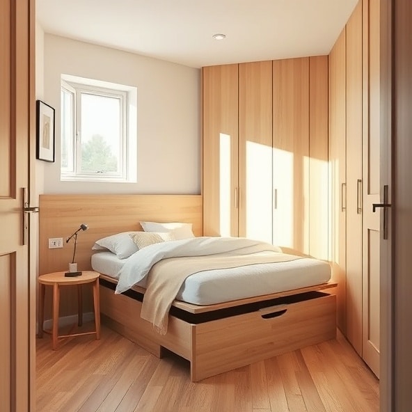 łóżko drewniane bukowe