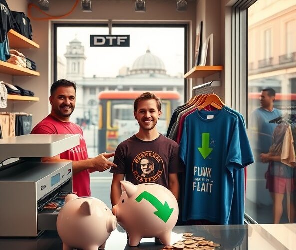 Jak druk DTF w Warszawie obniża koszty małego sklepu odzieżowego?