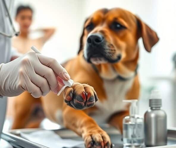 Czy preparaty ze srebrem dla psa są bezpieczne na ropiejące rany łap?