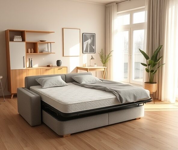 Jak wybrać łóżko rozkładane z materacem do kawalerki z funkcją codziennego spania?