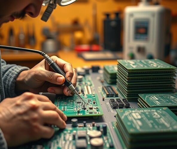 Czy montaż przewlekany THT opłaca się przy małych seriach PCB?