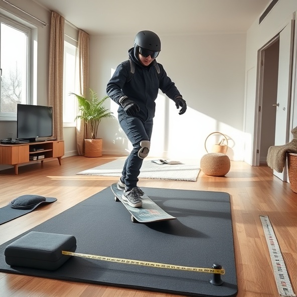 snowboard trening na sucho