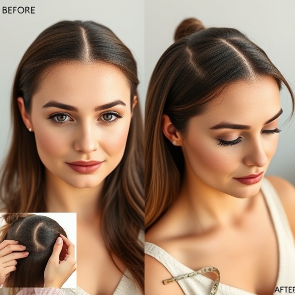 topper z naturalnych włosów