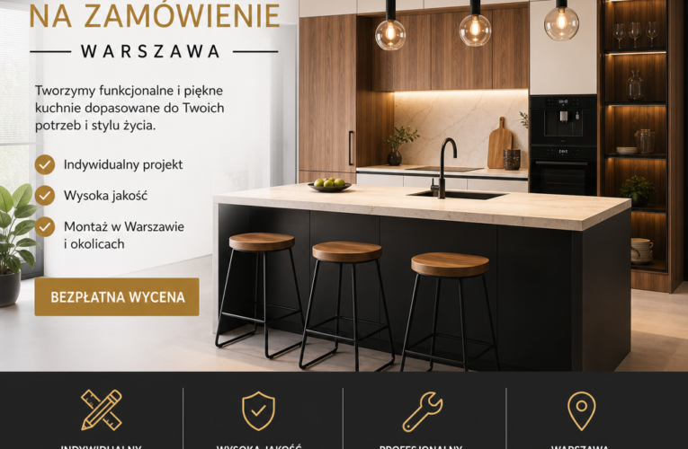 Kuchnie na zamówienie w Warszawie – Jak wybrać idealne rozwiązanie dla swojego wnętrza?